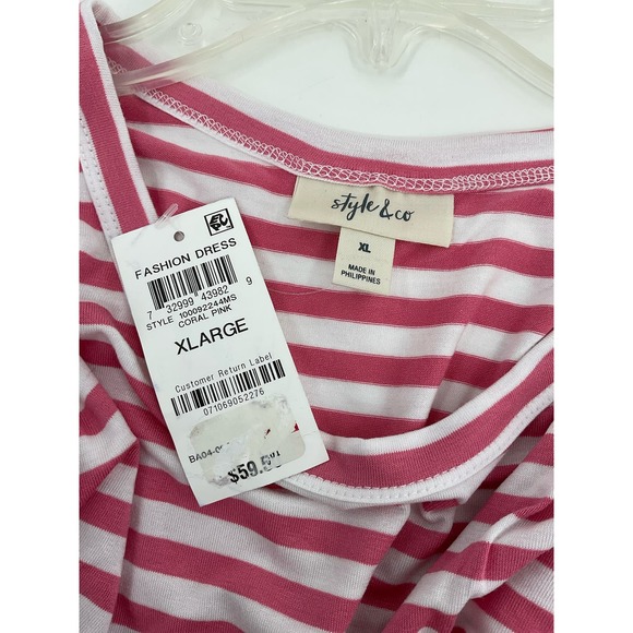 Style & Co Striped Maxi Dress Size XL - Picture 4 of 6